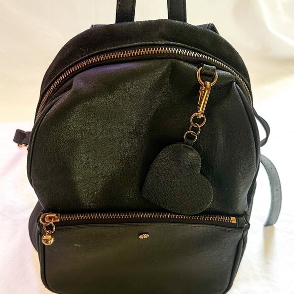 Lauren Conrad Contemporary HB Kate Black Backpack Purse/Handbag-AC089 - Picture 5 of 6